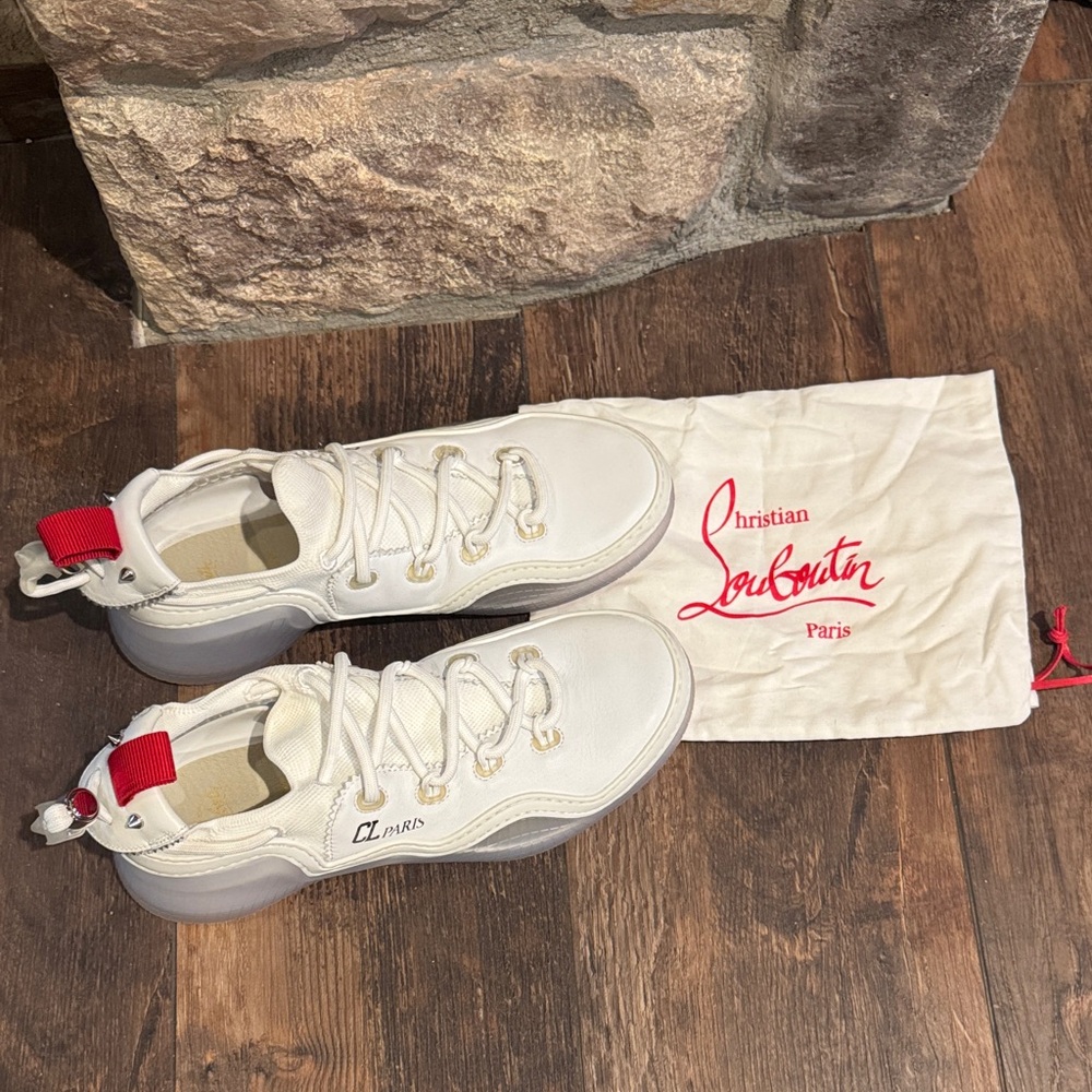 Christian Louboutin White Athletic Shoes